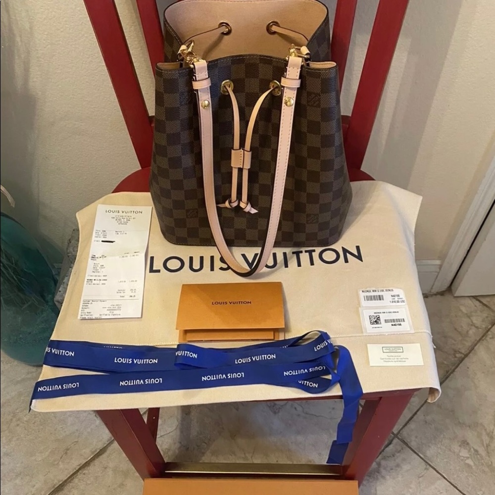 Pre owned louis vuitton neo noe damier